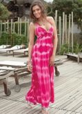 Vestido Longo Rosa Tye Die